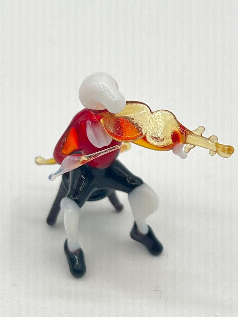 【オーケストラ　ディスプレイ　置物】ピアノコンチェルト　ガラス細工　台湾製　楽器