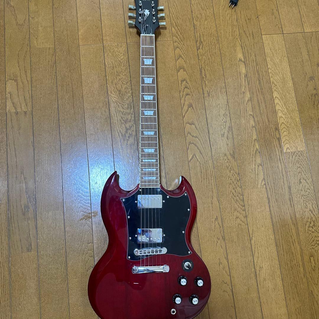 エレキギター SGスタイル チェリーレッド
