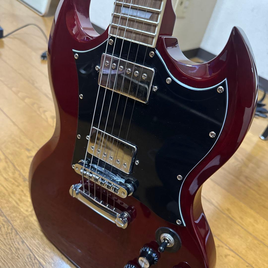エレキギター SGスタイル チェリーレッド