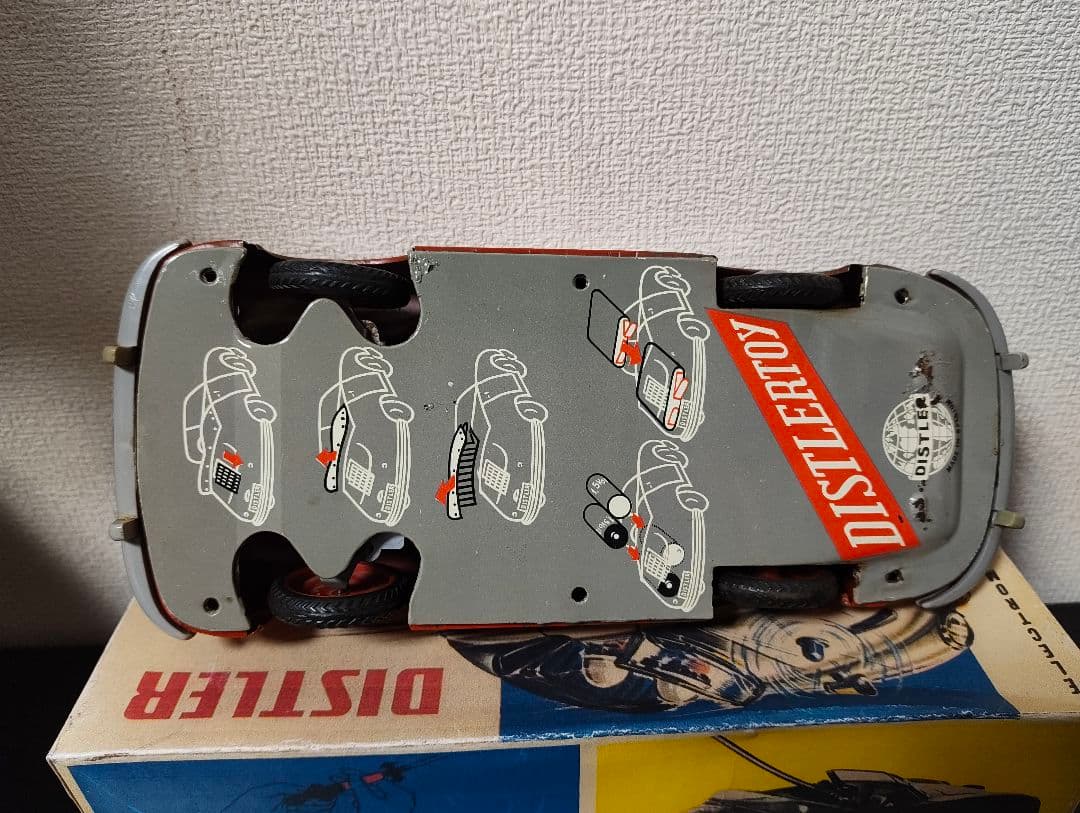 DISTLER　ディストラ　ポルシェ365　ドイツ製　　全長25cm　赤色