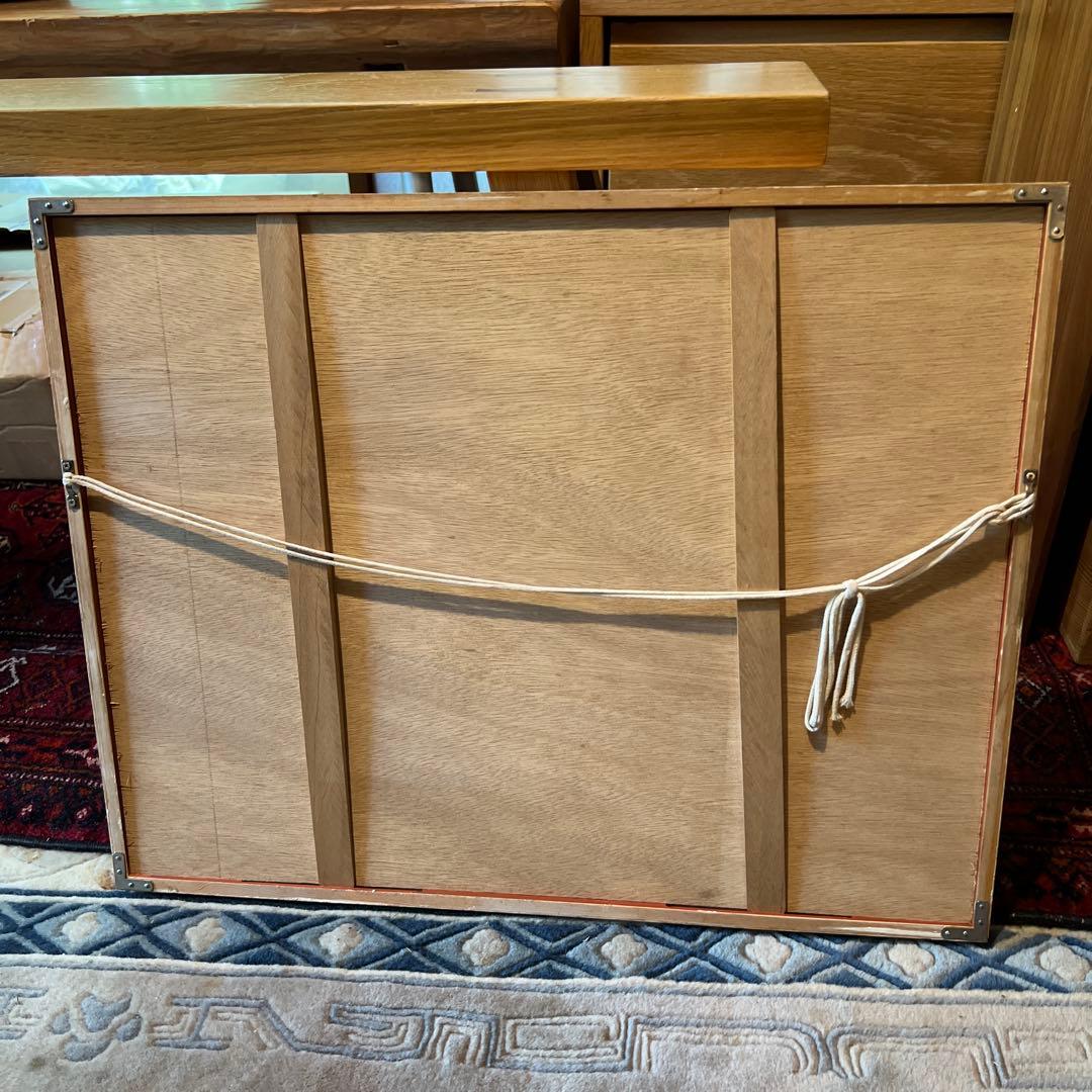 満谷国四郎　 K. Mitsutani 港の風景 水彩画