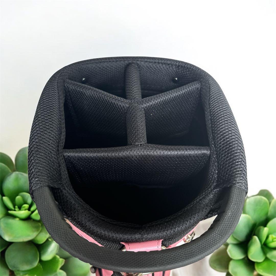 and per se アンパスィ ゴルフ キャディバッグ９型【ピンク】超美品！