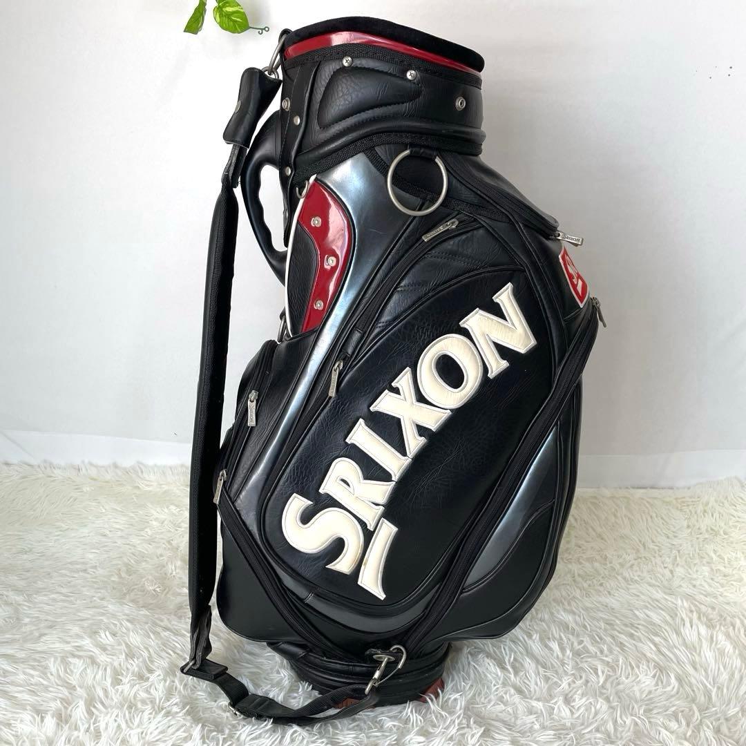 人気モデル✨良品✨SRIXON レザー×エナメル キャディバッグ フード付き