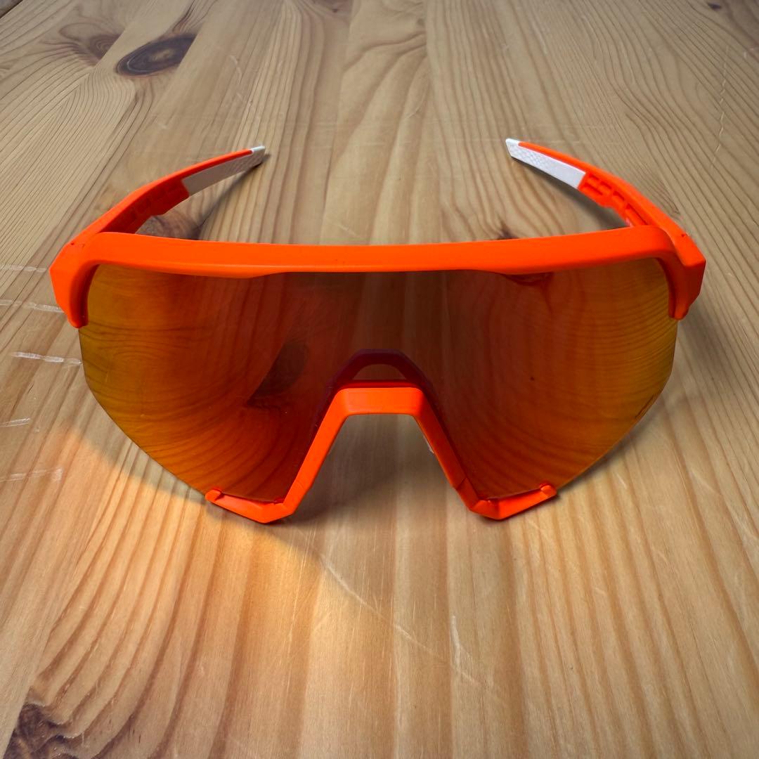 新品100% S3スポーツサングラス オレンジ