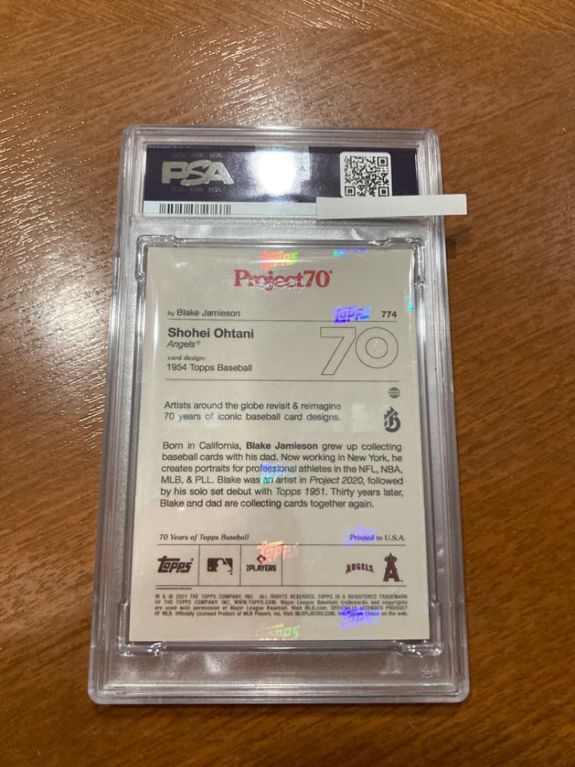 大谷翔平　PSA鑑定済カード
