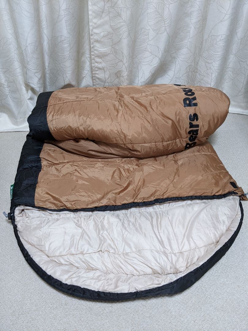 キャンプ ベアーズロック 冬用 寝袋 美品