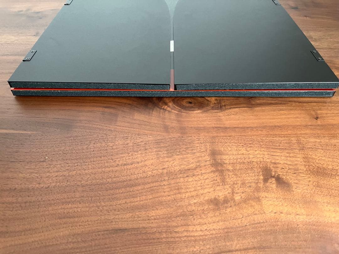 東京 久月　木製 漆塗り　飾り屏風 金箔　観音開き　三面 三日月