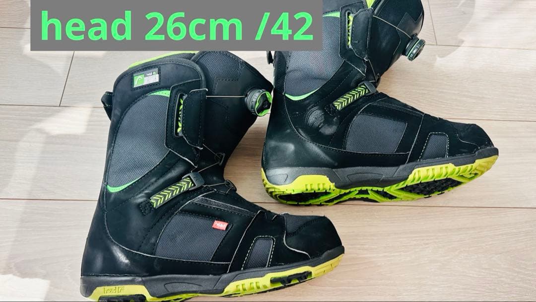HEAD ボア スノーボードブーツ BOA 26cm ベッド