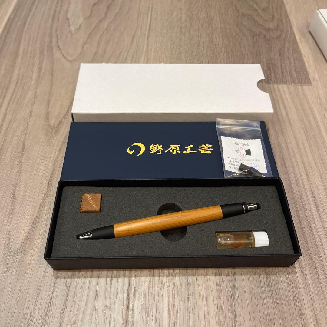 【新品未使用】【野原工芸】　新型シャープペンシル　イチイsanzoクリップ