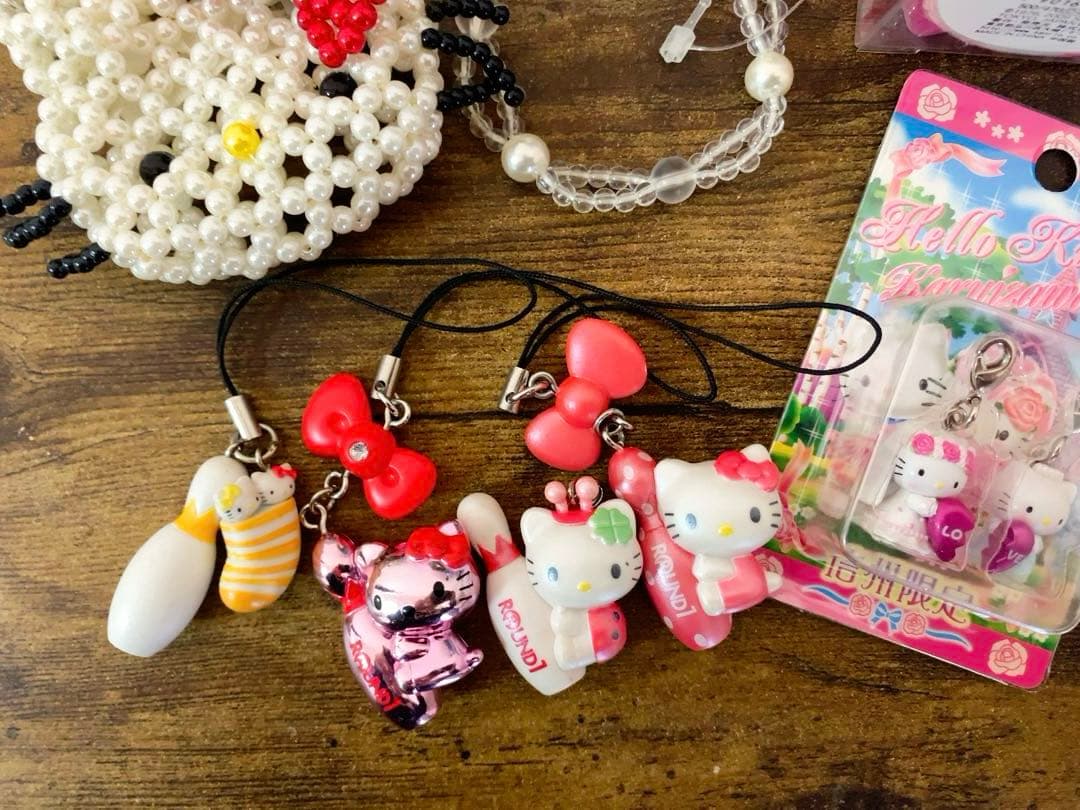 た*ぽ様 ☆激レア☆ ハローキティ ビーズポーチ　ブレスレット　ストラップ等　9