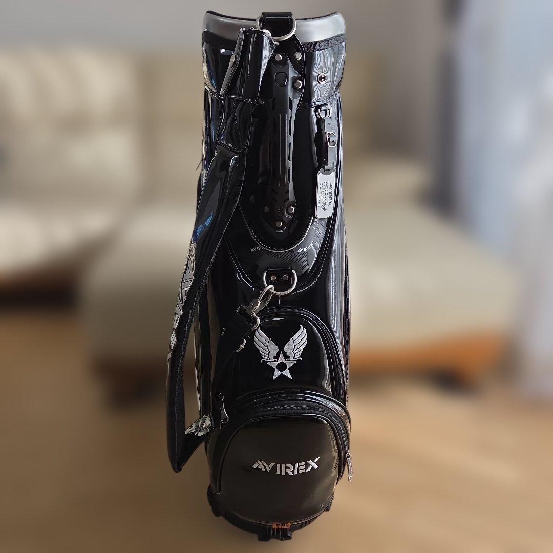 【完売品】アヴィレックス キャディバッグ ブラック ヘッドカバー セット