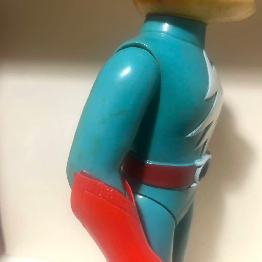 ブルマァク製 鉄人タイガーセブン ファイトグローブ付 ソフビ フィギュア 当時物