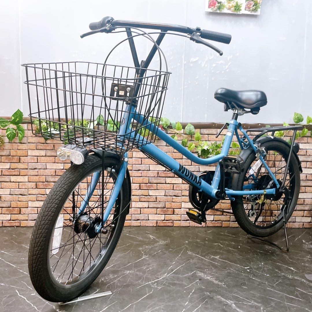 【61】小径車 WONKA 水色 ブルー 外装変速付き