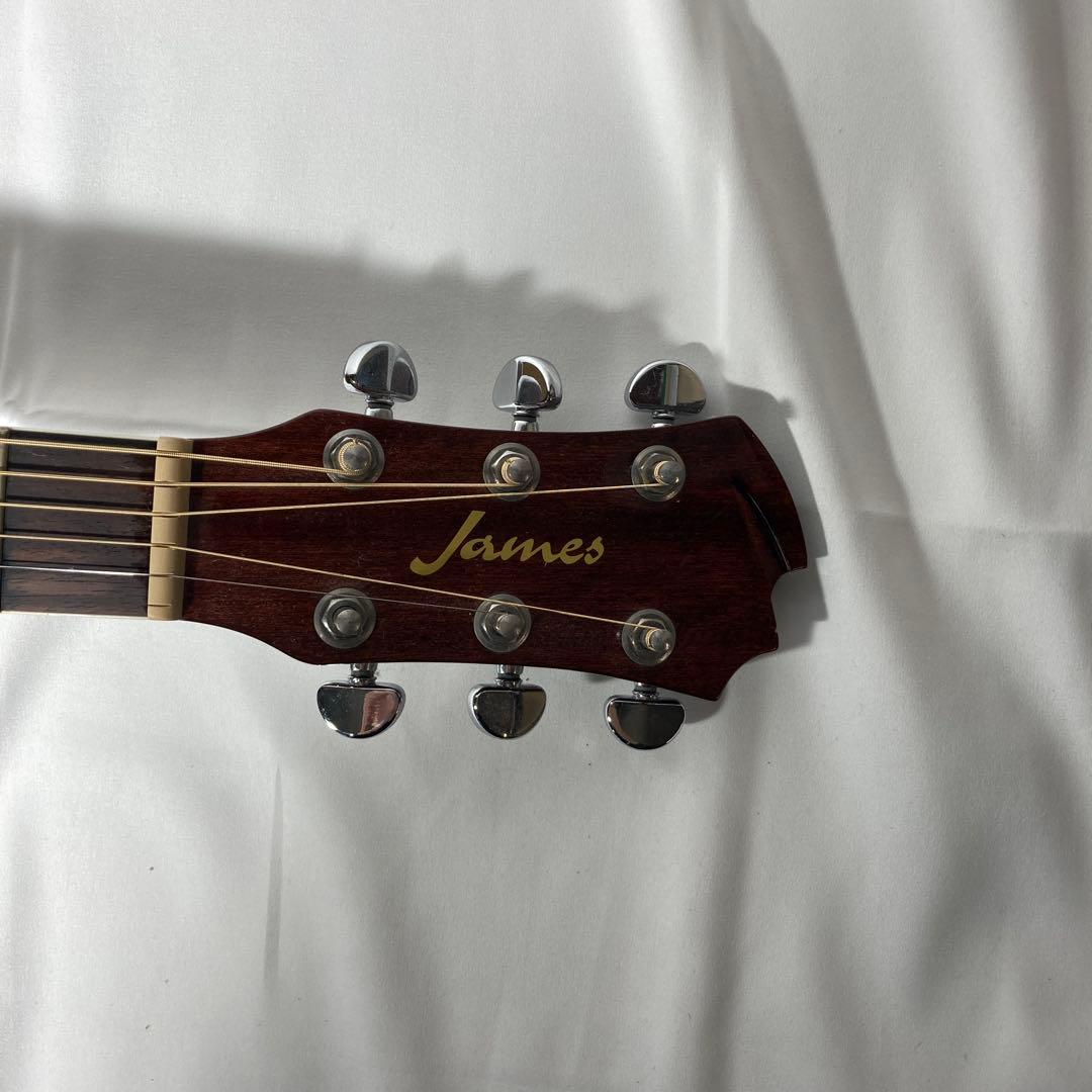 ジェームス フォークギター ギターストラップ付き