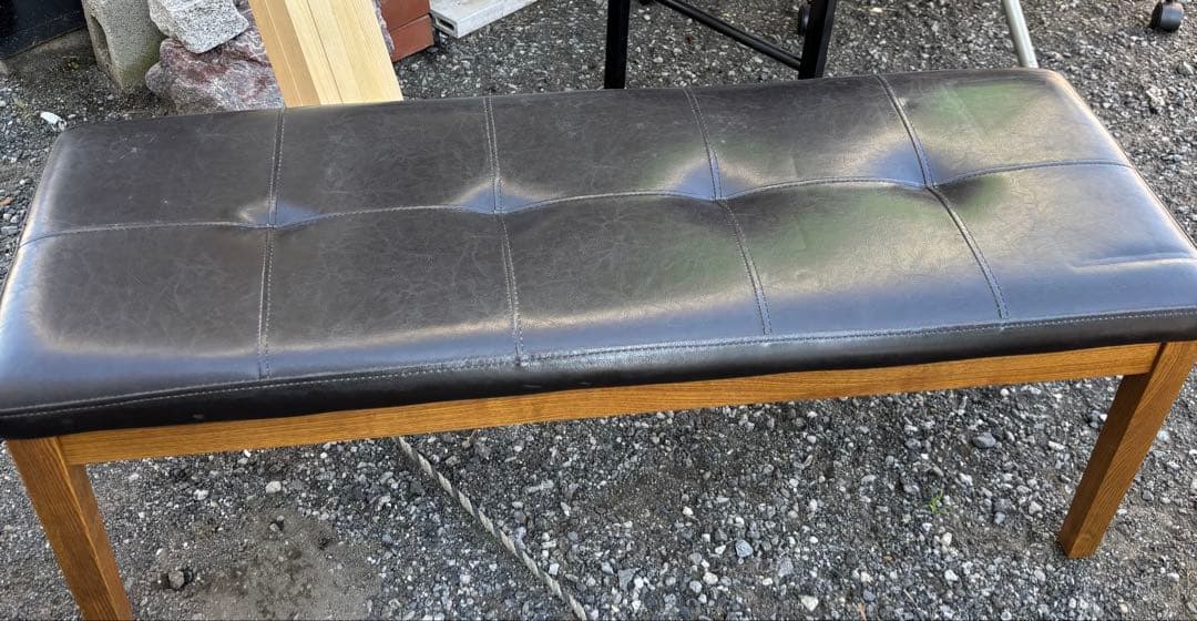 フラットベンチ 合成皮革 黒