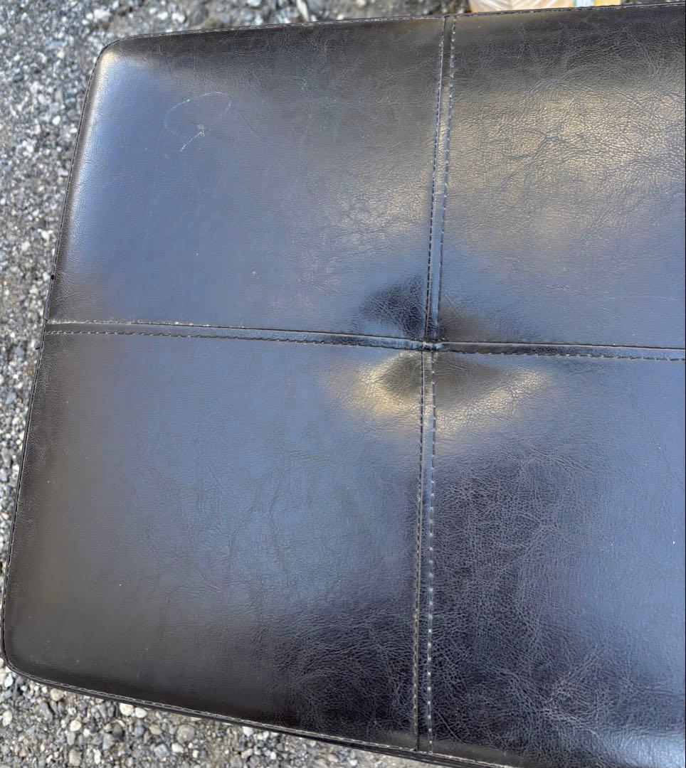 フラットベンチ 合成皮革 黒