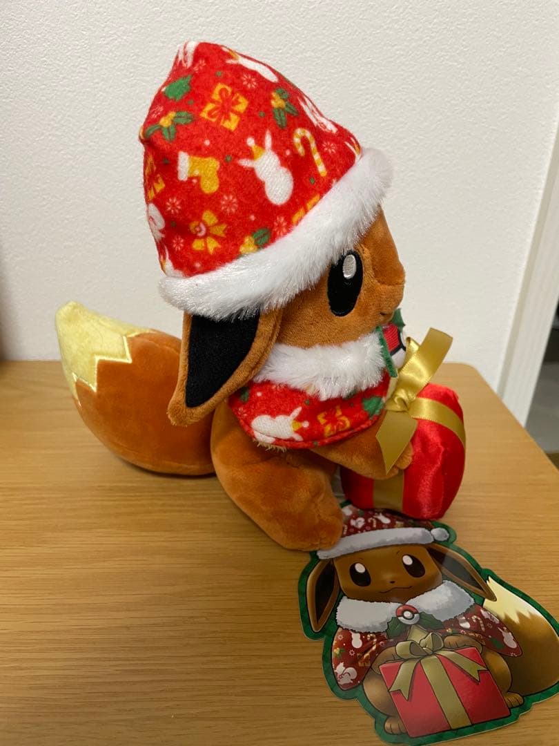 2016年ポケモンセンター限定　クリスマス イーブイ　ぬいぐるみ　タグ付き