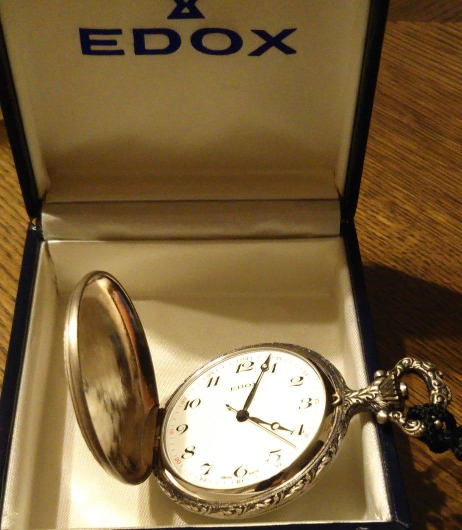 EDOX 懐中時計 手巻き 美品