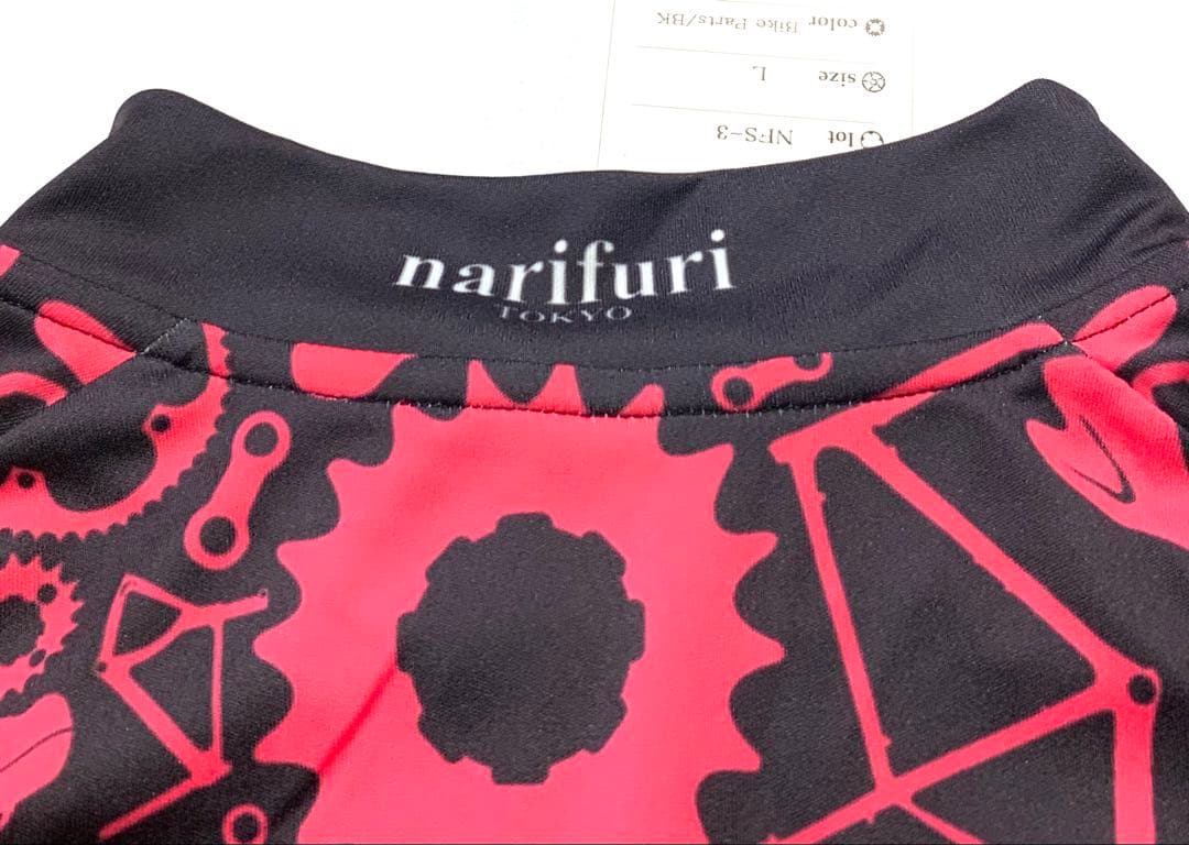 未使用タグ付 narifuri ナリフリ 柄物 サイクルジャージ