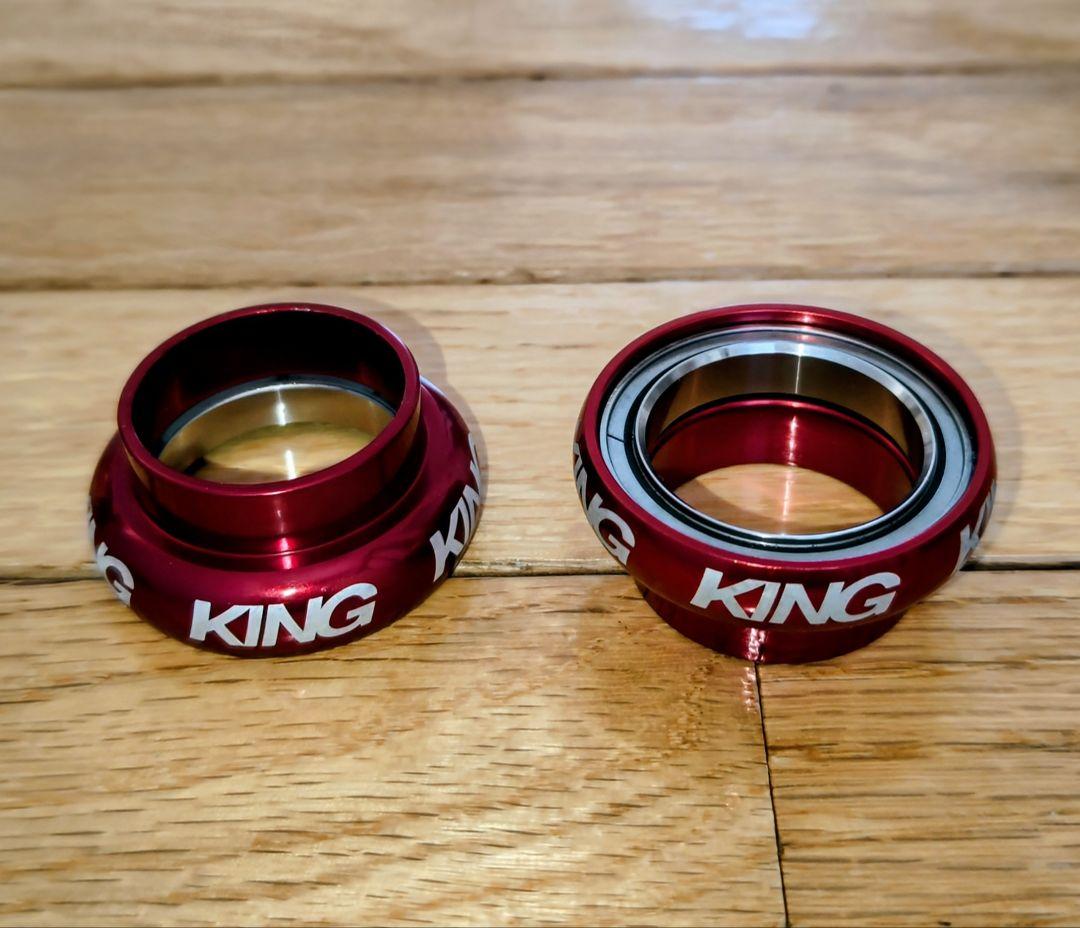 CHRIS KING NoThreadSet 1-1/8(オーバーサイズ)赤色