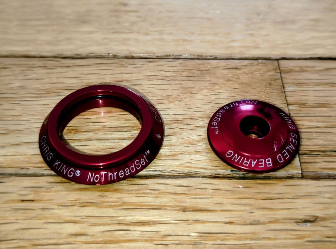 CHRIS KING NoThreadSet 1-1/8(オーバーサイズ)赤色