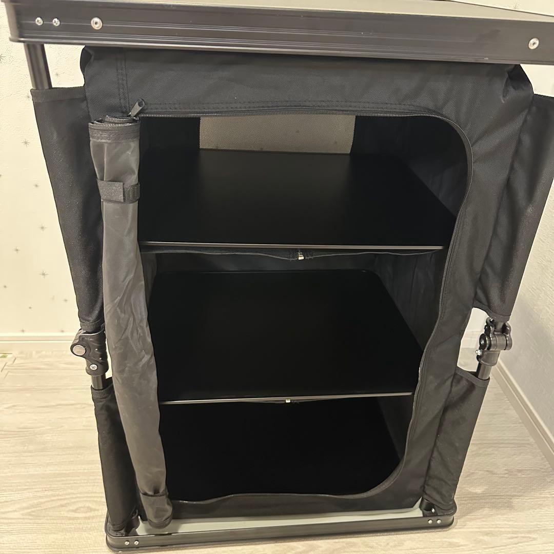 【美品】DOD マルチキッチンテーブル TB1-38-BK ブラック