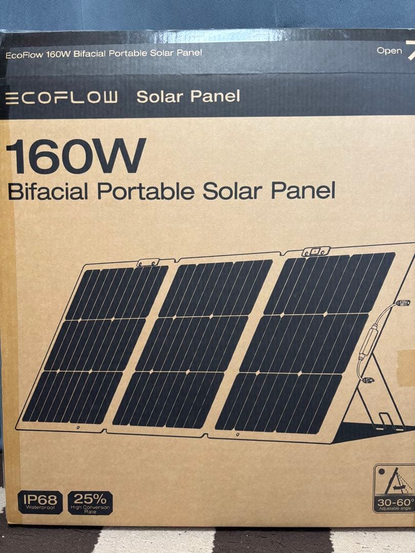 EcoFlow 160W バイファイシャルソーラーパネル