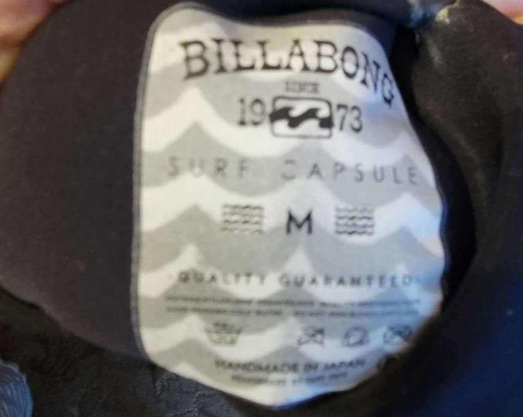 BILLABONG セミドライ ロングチェストジップ 秋冬用