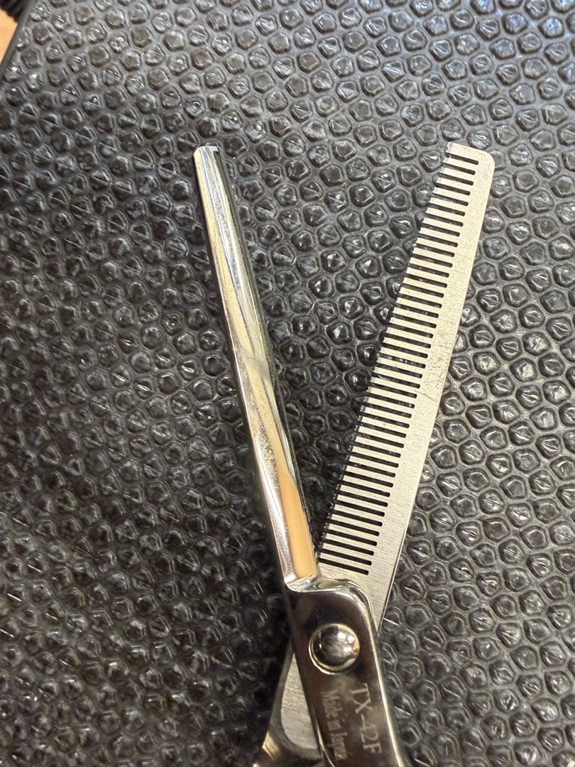 東京理器 胡蝶 TX42F すき鋏 セニングシザー トリミング ハサミ 箱付き