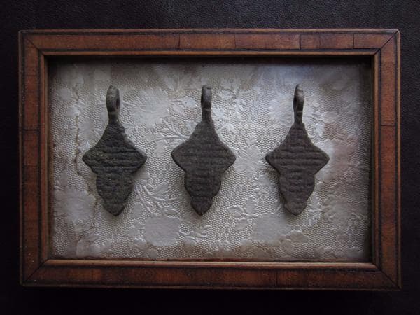 17世紀　ロシアン・クロス　3点セット　21　アンティーク　ブロンズ　ロザリオ