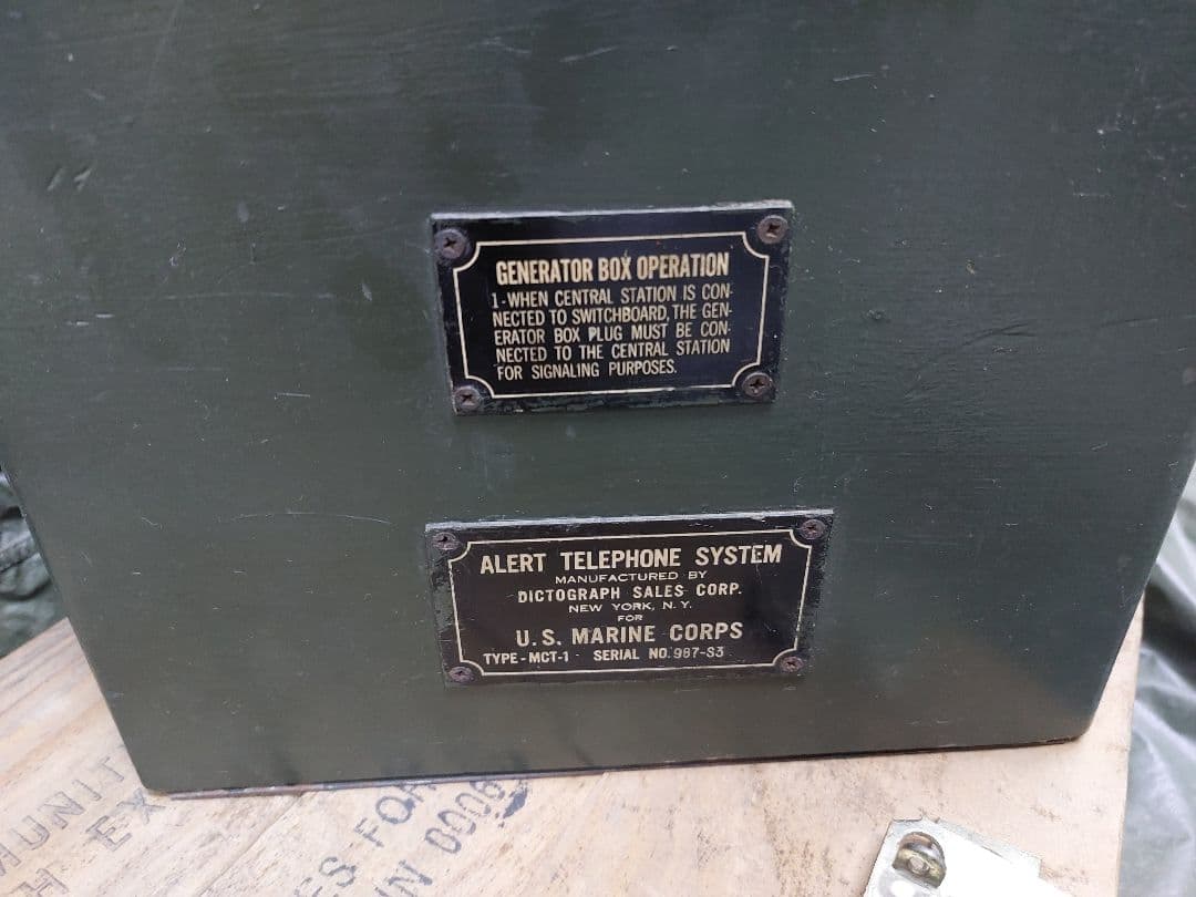 ベトナム戦争 USMC野戦電話 ジェネレータ