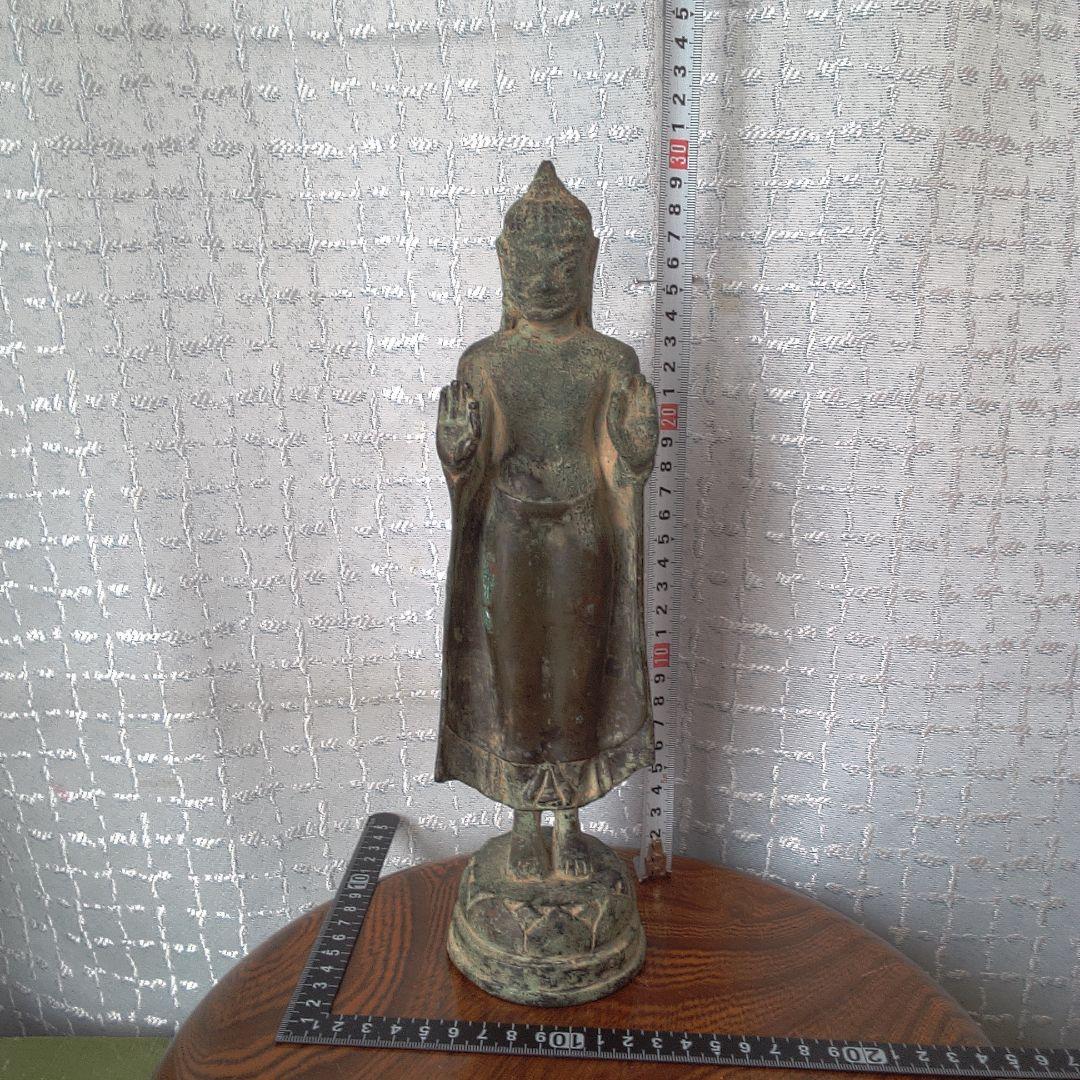 青銅製 立像仏 約30cm 古代？
