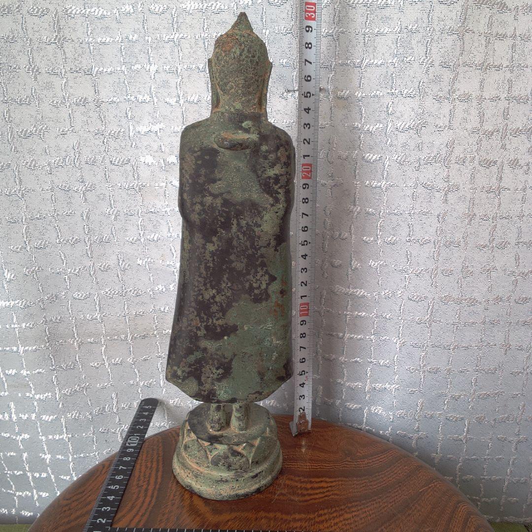 青銅製 立像仏 約30cm 古代？