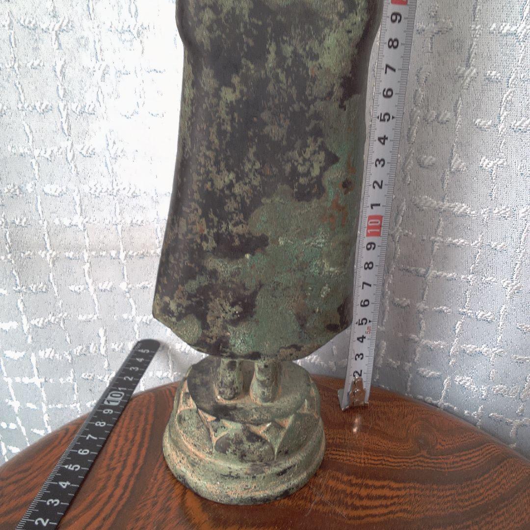 青銅製 立像仏 約30cm 古代？