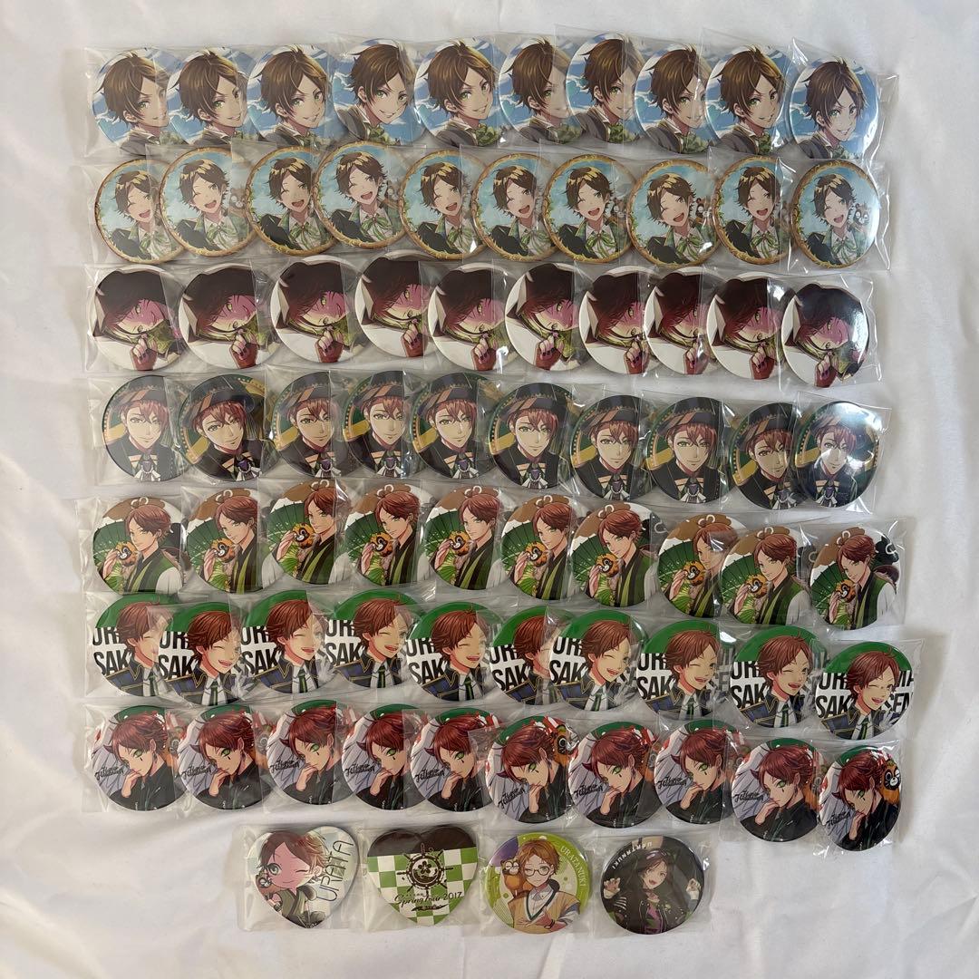 浦島坂田船 うらたぬき 缶バッジ 74点