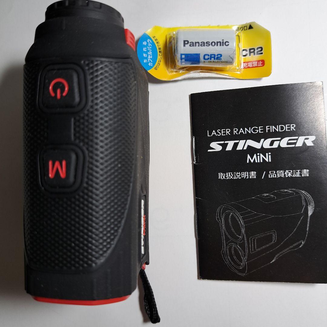 レーザ光線式ゴルフ距離計STINGER MiNi 1式　取扱説明書、ケース、電池