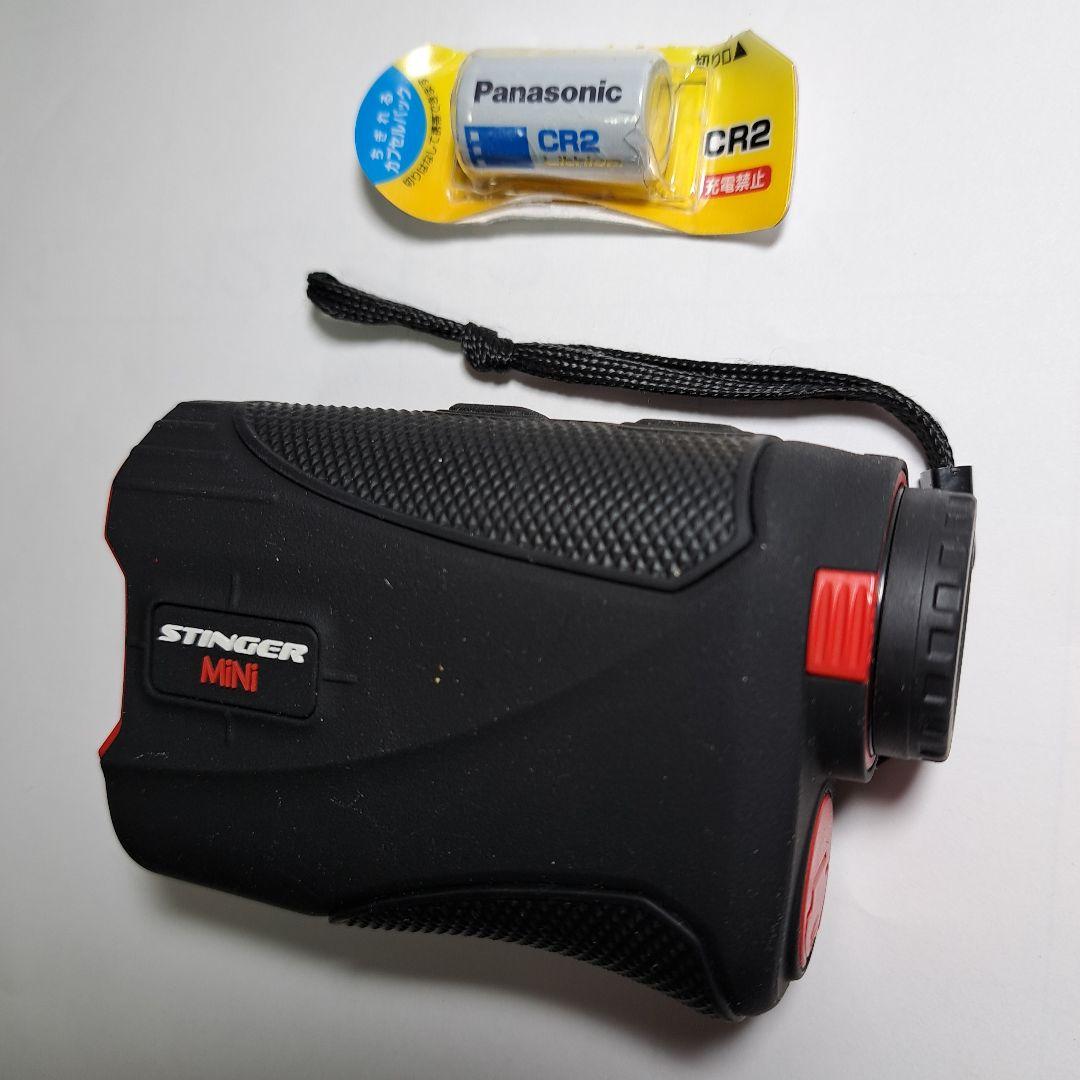 レーザ光線式ゴルフ距離計STINGER MiNi 1式　取扱説明書、ケース、電池