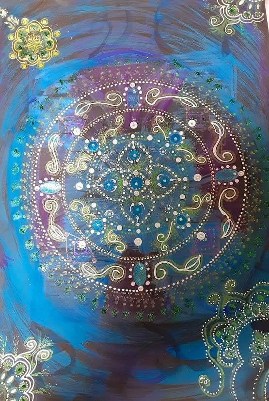 五十嵐由家　曼荼羅画417「眠れる」