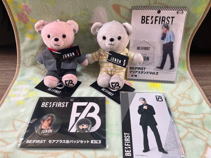 BE:FIRST くま ぬいぐるみ マスコット アクスタ 缶バッジ JUNON