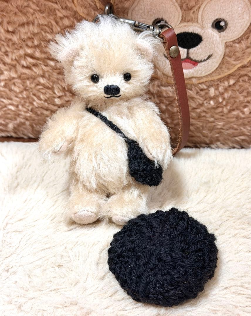 作家様 テディベア バッグチャーム キーホルダー