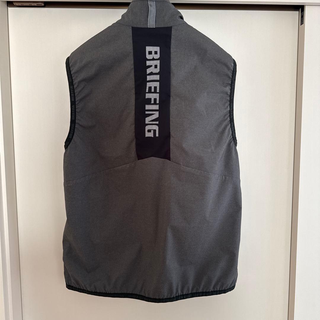 【値下げ】BRIEFING グレー ベスト フルジップ サイズM