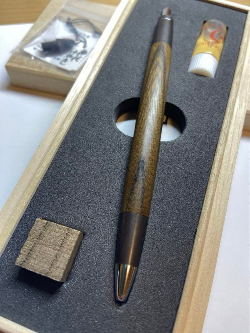 r*y様 野原工芸 新型 神代欅 ジンダイケヤキ シャープペンシル 斑紋孔雀色