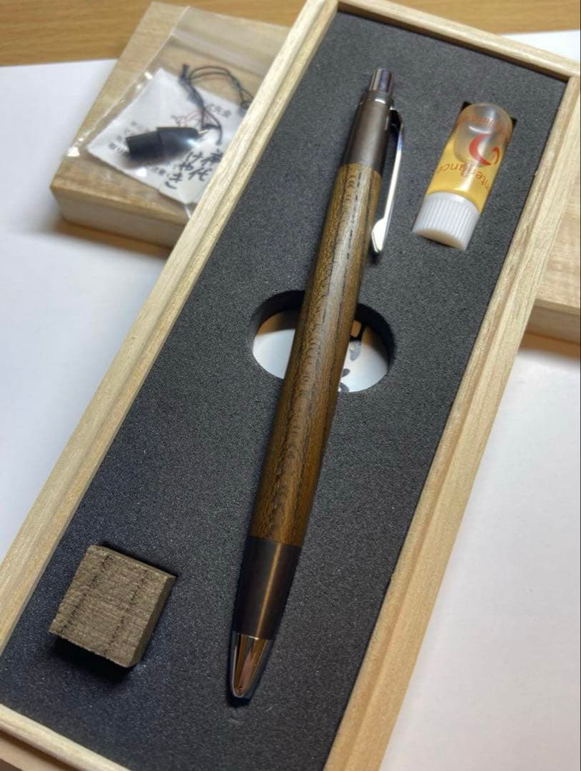 r*y様 野原工芸 新型 神代欅 ジンダイケヤキ シャープペンシル 斑紋孔雀色