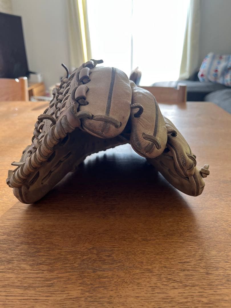 ミズノ　グローバルエリート　少年軟式　グローブ　湯もみの鉄人　片付け　湯もみ品