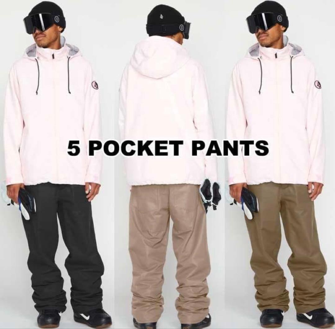 美品　VOLCOM　5-POCKET PANTS　パンツ　ブラック　2XL