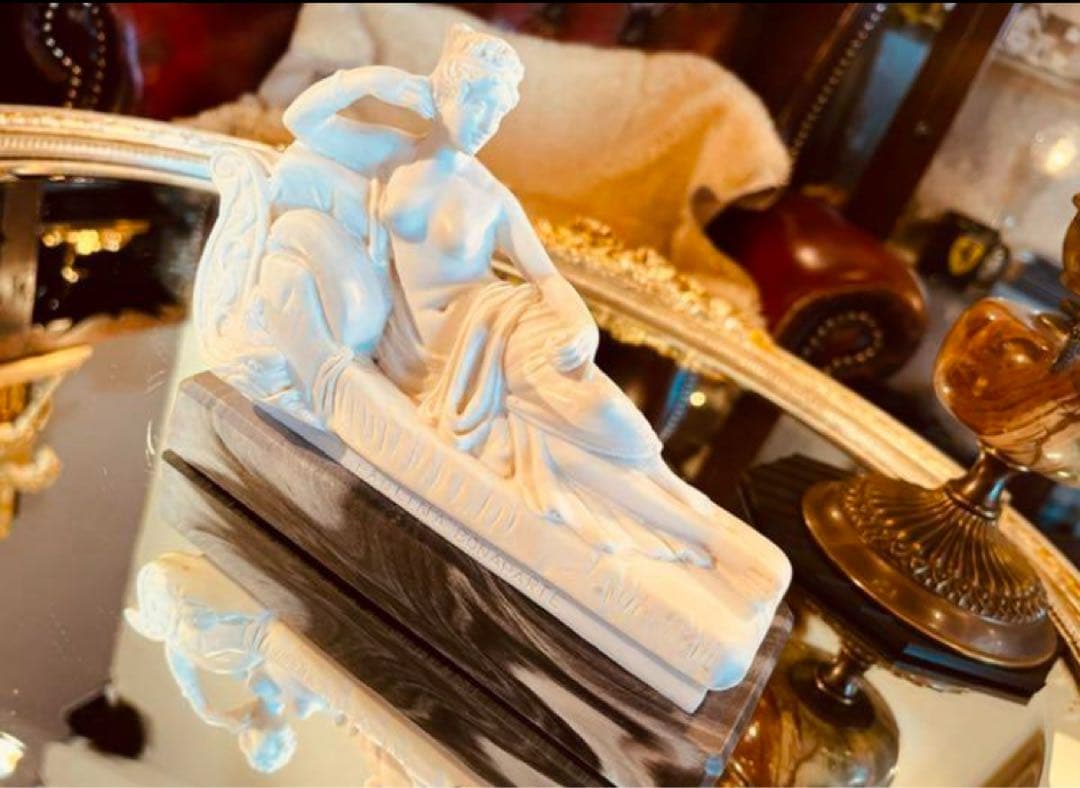 湯布院アンティーク イタリア製ポーリーヌ・ボナパルト ナポレオン妹 大理石 置物