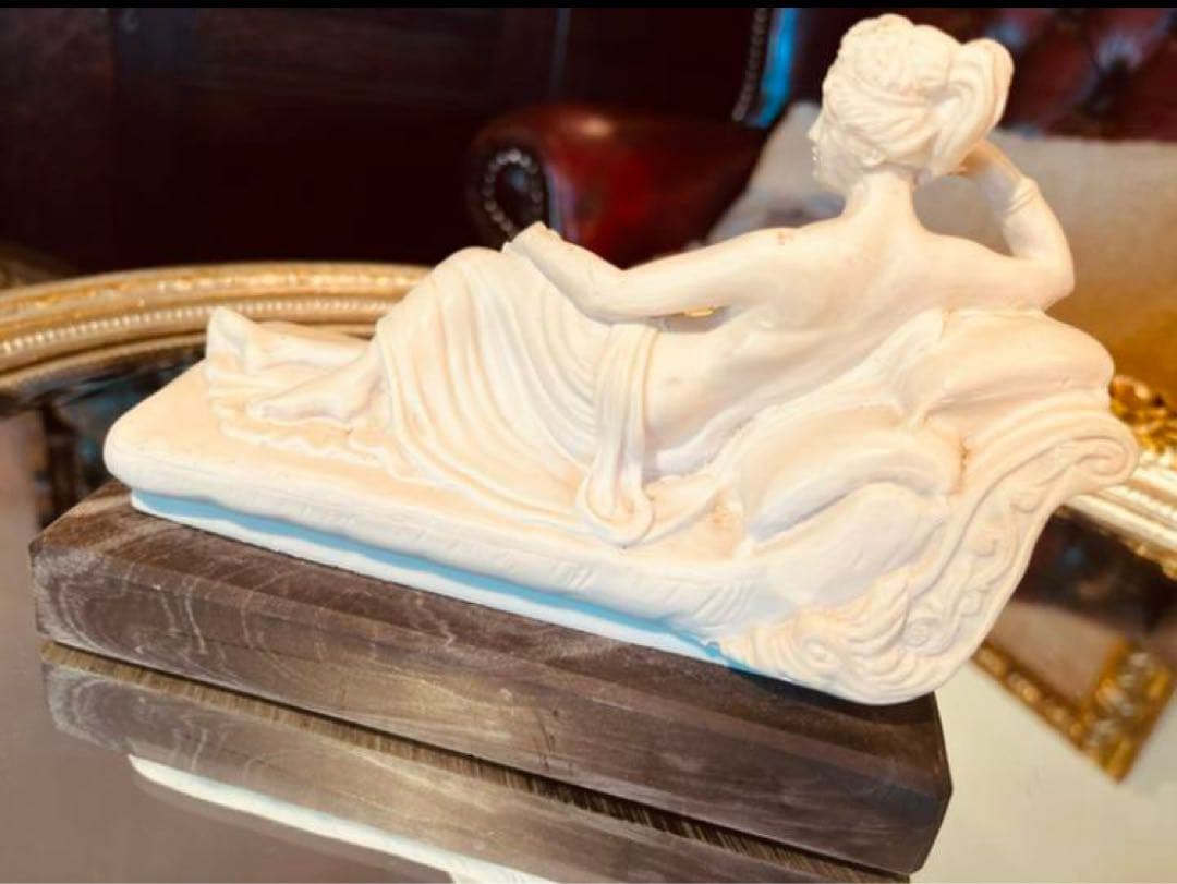湯布院アンティーク イタリア製ポーリーヌ・ボナパルト ナポレオン妹 大理石 置物