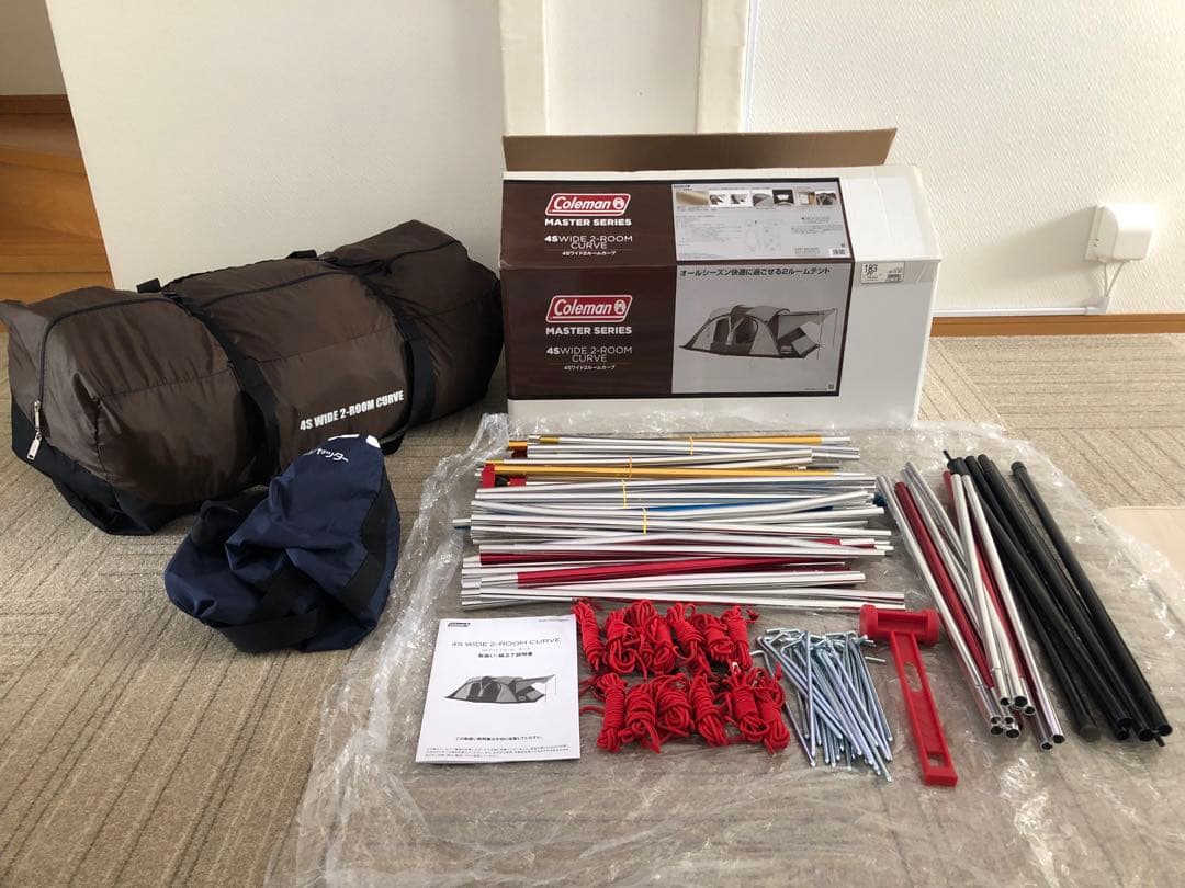美品●コールマン Coleman●4Sワイド2ルーム カーブ