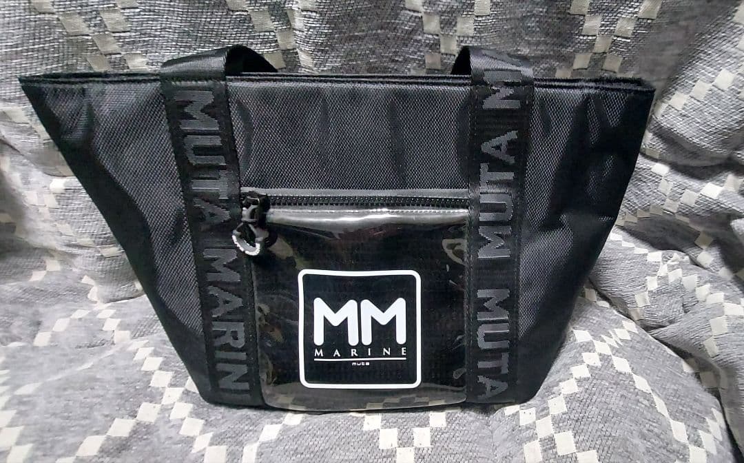 MUTA MARINE ブラック ミニトートバッグ