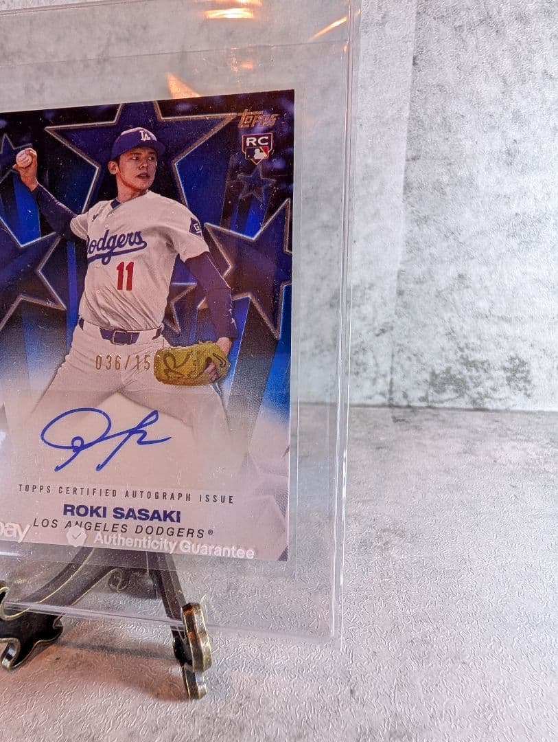 【150枚限定】佐々木朗希 直筆サイン 2025 Topps RC ドジャース